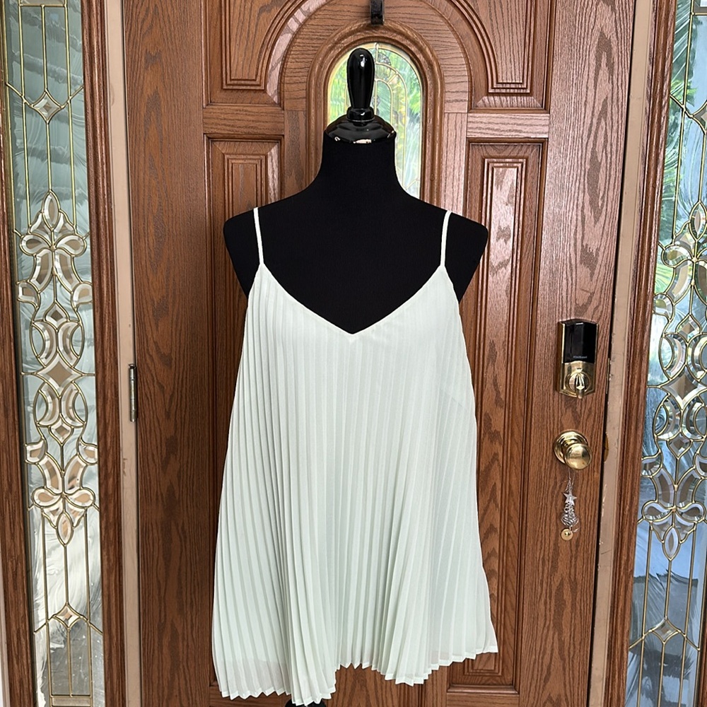 017 a new day Mint Green Adjustable Tank Top